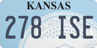 KS license plate 278ISE