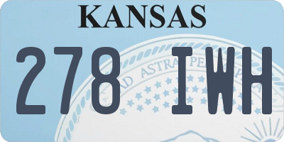 KS license plate 278IWH