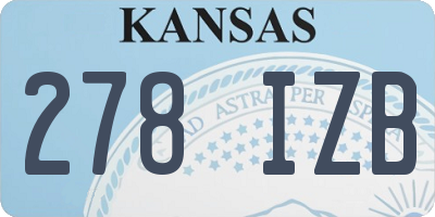 KS license plate 278IZB