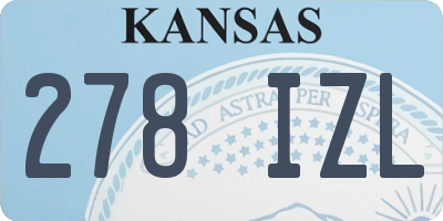 KS license plate 278IZL