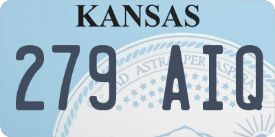 KS license plate 279AIQ