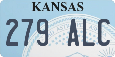 KS license plate 279ALC