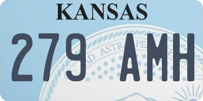 KS license plate 279AMH