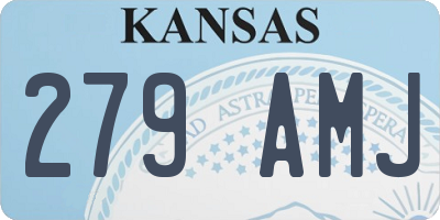 KS license plate 279AMJ