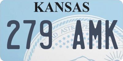 KS license plate 279AMK