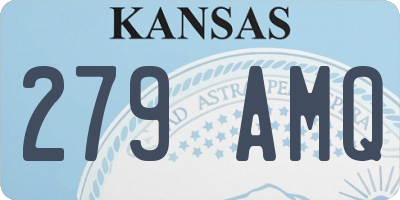 KS license plate 279AMQ