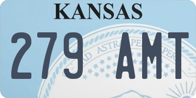 KS license plate 279AMT