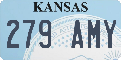 KS license plate 279AMY