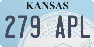 KS license plate 279APL