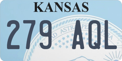 KS license plate 279AQL