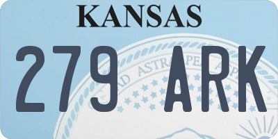 KS license plate 279ARK