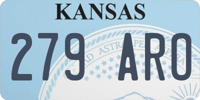 KS license plate 279ARO