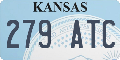 KS license plate 279ATC