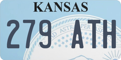 KS license plate 279ATH