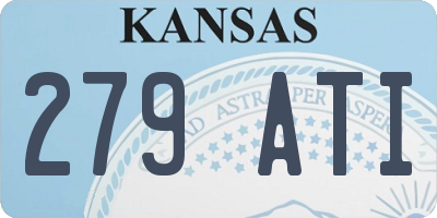 KS license plate 279ATI