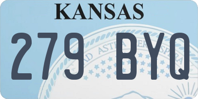 KS license plate 279BYQ