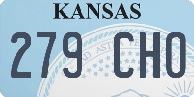 KS license plate 279CHO