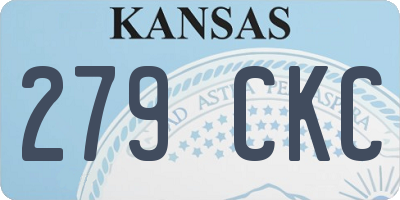 KS license plate 279CKC