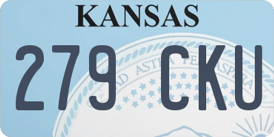 KS license plate 279CKU