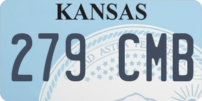 KS license plate 279CMB