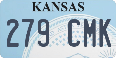 KS license plate 279CMK