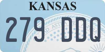 KS license plate 279DDQ