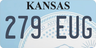 KS license plate 279EUG