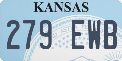 KS license plate 279EWB