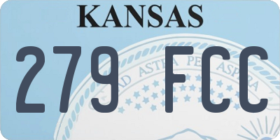 KS license plate 279FCC