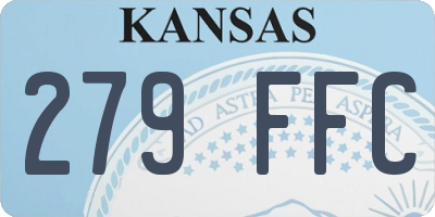 KS license plate 279FFC