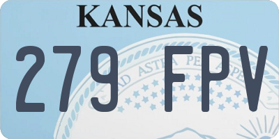 KS license plate 279FPV