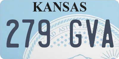 KS license plate 279GVA