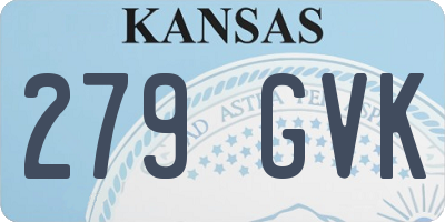 KS license plate 279GVK