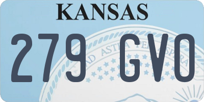 KS license plate 279GVO