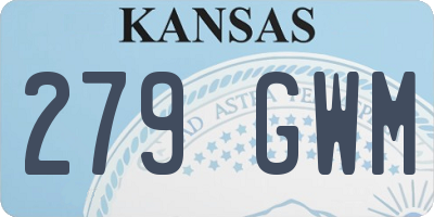 KS license plate 279GWM