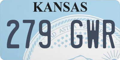 KS license plate 279GWR