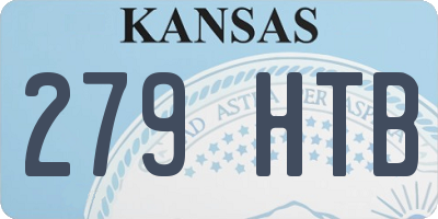 KS license plate 279HTB
