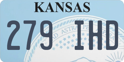 KS license plate 279IHD
