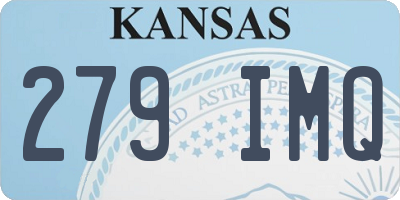 KS license plate 279IMQ