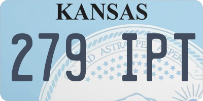 KS license plate 279IPT