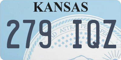 KS license plate 279IQZ