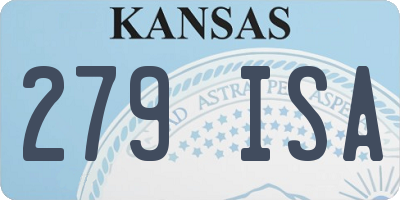 KS license plate 279ISA