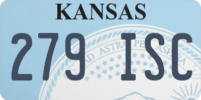 KS license plate 279ISC