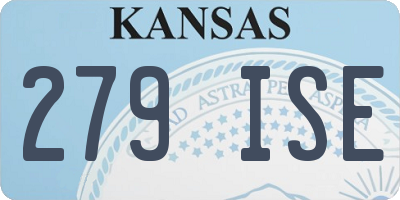 KS license plate 279ISE