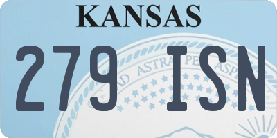 KS license plate 279ISN