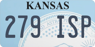 KS license plate 279ISP