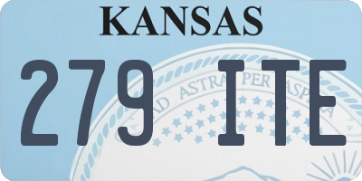 KS license plate 279ITE