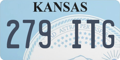 KS license plate 279ITG