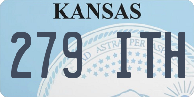 KS license plate 279ITH