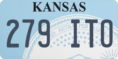 KS license plate 279ITO